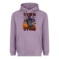 Lavender Trick Or Treat Black Angus Heifer Heavyweight Hoodie - LillyAllenDesigns