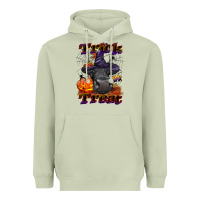 Matcha Trick Or Treat Black Angus Heifer Heavyweight Hoodie - LillyAllenDesigns