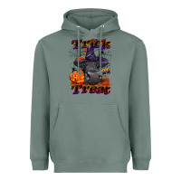 Sage Trick Or Treat Black Angus Heifer Heavyweight Hoodie - LillyAllenDesigns