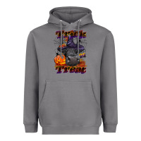 Storm Trick Or Treat Black Angus Heifer Heavyweight Hoodie - LillyAllenDesigns