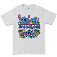 Dove Grey preview flower stitch blue preschool Premium Tee - AdoDesignShop