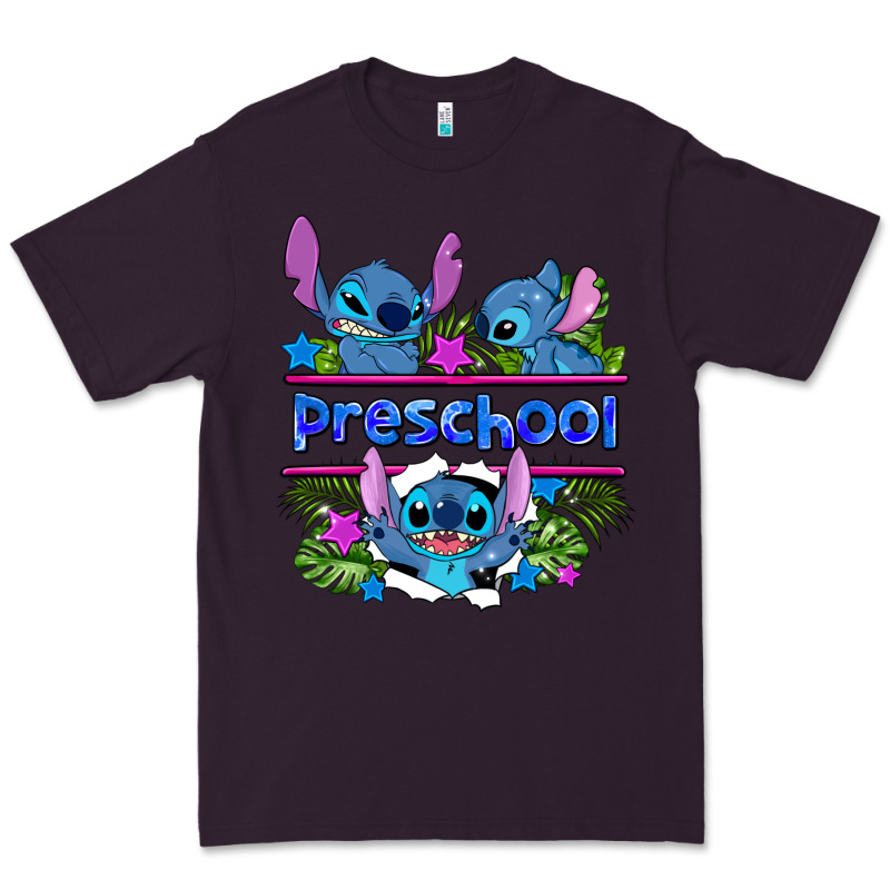 Preview Flower Stitch Blue Preschool Premium Tee by AdoDesignShop | Teevron