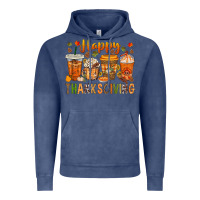 Vintage Denim western happy thanksgiving bbs Vintage Hoodie - BundleAndBundleShop
