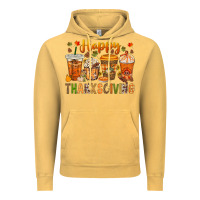 Vintage Mustard western happy thanksgiving bbs Vintage Hoodie - BundleAndBundleShop