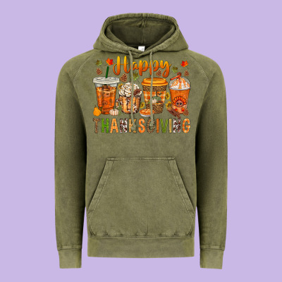 Western Happy Thanksgiving Bbs Vintage Hoodie Designed By Bundleandbundleshop