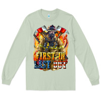 Matcha First In last Out American Firefighter Long Sleeve Tee - LillyAllenDesigns