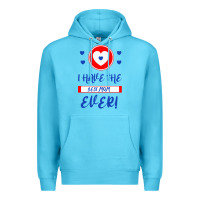 Ocean Blue I Have The Best Mom Ever Premium Hoodie - Bettercallsaul