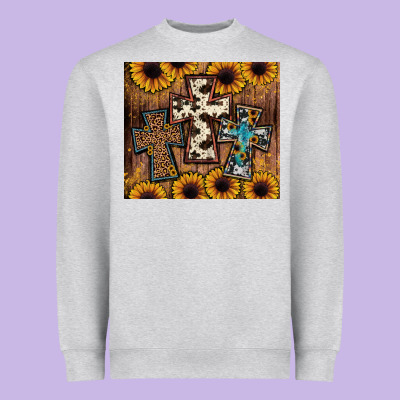 Cross Tumbler Heavyweight Sweatshirt Designed By Jahusdesignshop