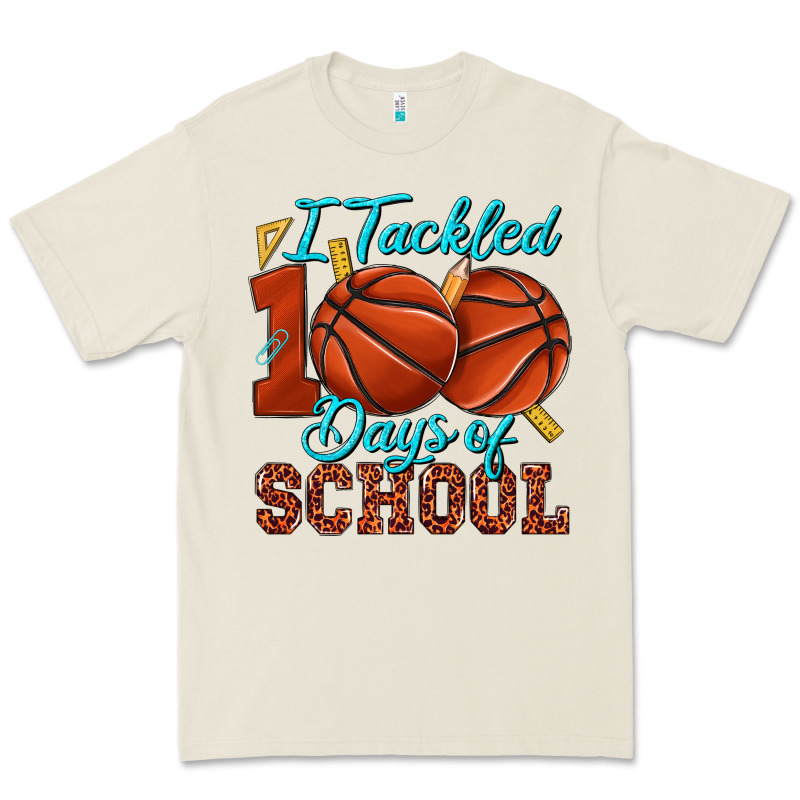 I Tackled 100days Of School Basketball Premium Tee by texasbilliewilder | Teevron
