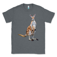 Charcoal Heather kangaroo Classic Tee - LillyAllenDesigns