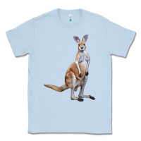 Dusty Blue kangaroo Classic Tee - LillyAllenDesigns