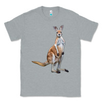 Heather Grey kangaroo Classic Tee - LillyAllenDesigns