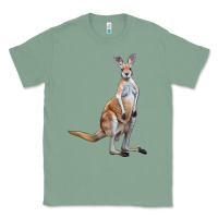 Sage kangaroo Classic Tee - LillyAllenDesigns