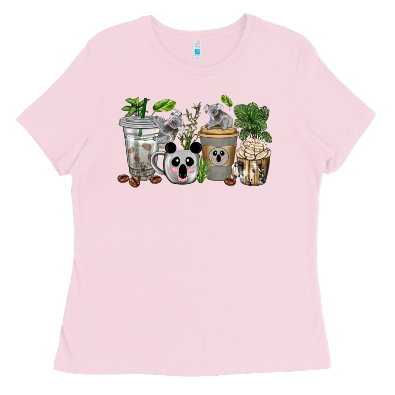 Koala Coffee Cups Ladies Tee by texasbilliewilder | Teevron