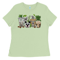Matcha koala coffee cups Ladies Tee - texasbilliewilder