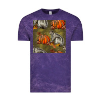 Cloud Purple squirrel pumpkin seamless Vintage Tee - BundleAndBundleShop