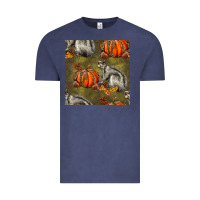 Vintage Denim squirrel pumpkin seamless Vintage Tee - BundleAndBundleShop