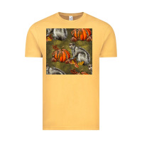 Vintage Mustard squirrel pumpkin seamless Vintage Tee - BundleAndBundleShop