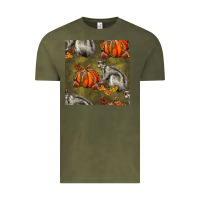 Vintage Olive squirrel pumpkin seamless Vintage Tee - BundleAndBundleShop