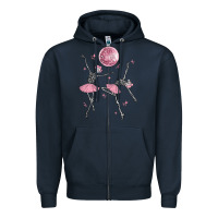 Navy skeleton ballerina Zipper Hoodie - MaliasSmallBusiness