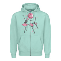 Seafoam skeleton ballerina Zipper Hoodie - MaliasSmallBusiness