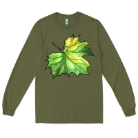 Army Green green leaf Long Sleeve Tee - BarkalooDesign