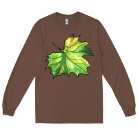 Chestnut green leaf Long Sleeve Tee - BarkalooDesign