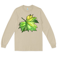 Mushroom green leaf Long Sleeve Tee - BarkalooDesign