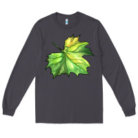 Smoke green leaf Long Sleeve Tee - BarkalooDesign