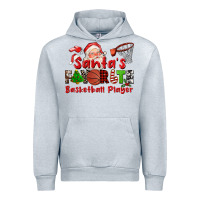 Heather Grey santas favorite basketball player Urban Hoodie - CowGirlArtShop
