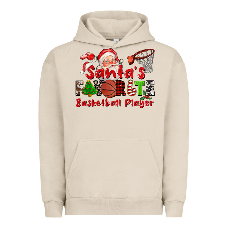 Santas Favorite Basketball Player Urban Hoodie by CowGirlArtShop | Teevron