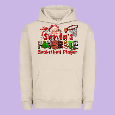 Santas Favorite Basketball Player Urban Hoodie Designed By Cowgirlartshop