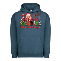 Pigment Midnight Navy santas favorite basketball player Urban Hoodie - CowGirlArtShop