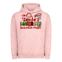Pigment Salmon santas favorite basketball player Urban Hoodie - CowGirlArtShop