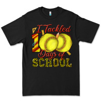 Black i tackled 100days of school softball Premium Tee - texasbilliewilder