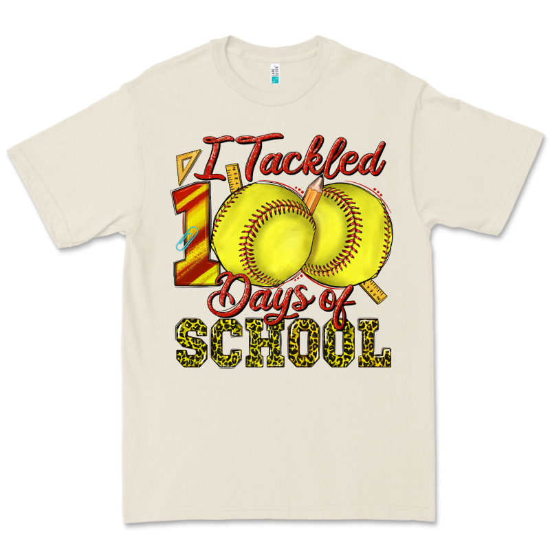 I Tackled 100days Of School Softball Premium Tee by texasbilliewilder | Teevron