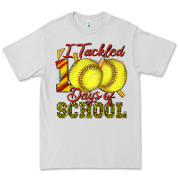 Dove Grey i tackled 100days of school softball Premium Tee - texasbilliewilder
