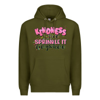 Army Green kindness is free sprinkle it everywhere Premium Hoodie - JahusDesignShop