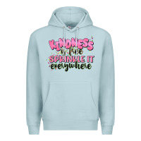 Blue Mist kindness is free sprinkle it everywhere Premium Hoodie - JahusDesignShop