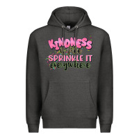 Charcoal Heather kindness is free sprinkle it everywhere Premium Hoodie - JahusDesignShop