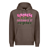 Coffee kindness is free sprinkle it everywhere Premium Hoodie - JahusDesignShop