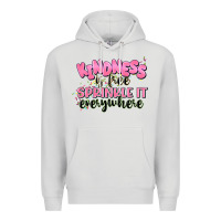 Dove Grey kindness is free sprinkle it everywhere Premium Hoodie - JahusDesignShop