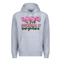 Heather Grey kindness is free sprinkle it everywhere Premium Hoodie - JahusDesignShop