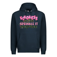 Navy kindness is free sprinkle it everywhere Premium Hoodie - JahusDesignShop