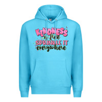 Ocean Blue kindness is free sprinkle it everywhere Premium Hoodie - JahusDesignShop