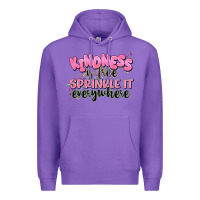 Purple kindness is free sprinkle it everywhere Premium Hoodie - JahusDesignShop