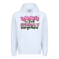 White kindness is free sprinkle it everywhere Premium Hoodie - JahusDesignShop