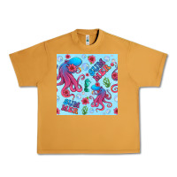 Peanut Butter summer and octopus seamless pattern Urban Heavy Tee - BundleAndBundleShop