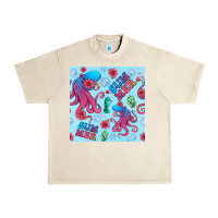 Sandshell summer and octopus seamless pattern Urban Heavy Tee - BundleAndBundleShop