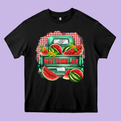 Watermelon Truck Heavy Core Tee Designed By Zillion Design Studio
